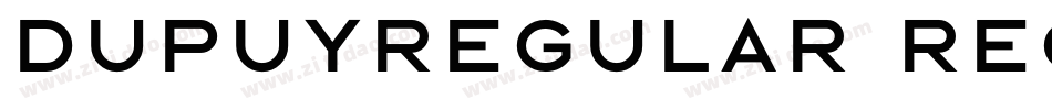 DupuyREGular Regular字体转换